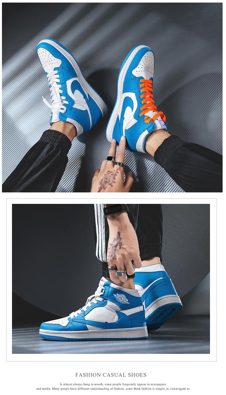 Aj1 barb người nhện nhỏ sét Chicago North Card Blue Air Force Số 1 giày thủy triều cao aj giày nam - Giay cao giày thể thao đế cao