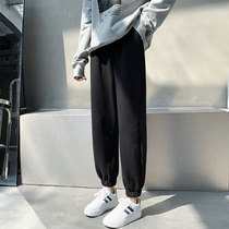 Autumn Winter Plus Suede Sports Pants Woman Loose Beam foot thickened 90% Outer wear 80% small casual Harun sweatpants
