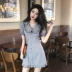 Hồng nữ phụ nữ nước hoa nhỏ váy 2019 hè mới búp bê cổ áo sinh viên váy nhỏ - Váy eo cao Váy eo cao