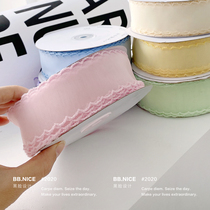  Black face black shop Summer wedding wave lace webbing ribbon yarn