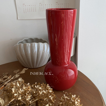 Black-faced Black Shop Bauhaus Middle Style Vase Horse Drunk Holly Bell