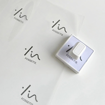 Black Faces Black Shop Seal Customization Roasted Coffee Accessories Flower Shop Photosensitive Textile Ink Does Not Fade