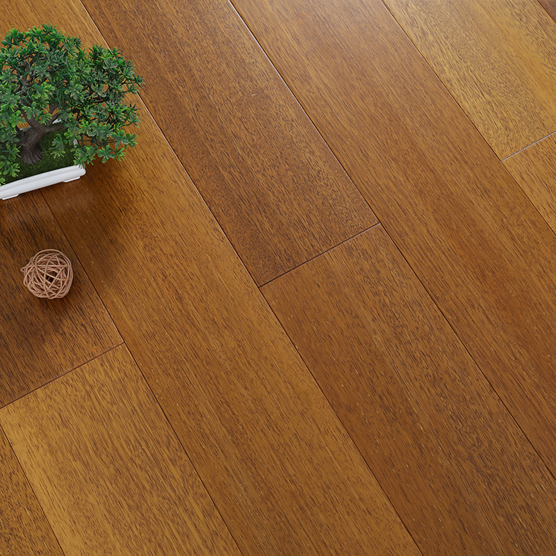 Imported Indonesian Large Pineapple Grids Printed Eggplant Wood Pure Solid Wood Floor Bedroom Home Lock Floor Heating Factory Direct Sales