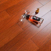 Indian eggplant jackfruit grid logs Pure solid wood floor Imported logs lock geothermal floor heating factory direct sales