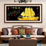 2020 Новый крест -штифт бриллиантовый вышивка 5D одноразовая половина алмаза полупроводника, не -искренная алмазная гостиная большая живопись с бриллиантами