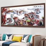 2020 Новые бриллиантовые картины, живописные половины бриллиантов, большие жилые комнаты полны сверл, бриллиант Великая настенная вышивка ручной работы 5D ручной работы 5D