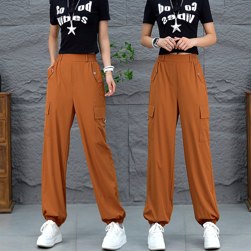 Quick-Drying Work Pants for Women, Summer Thin Style, 2026 New Cool and Stylish, Petite Size, Jogger Ice Silk Casual Sports Pants Quick-Drying Work Pants for Women, Summer Thin Style, 2026 New Cool and Stylish, Petite Size, Jogger Ice Silk Casual Sports Pants