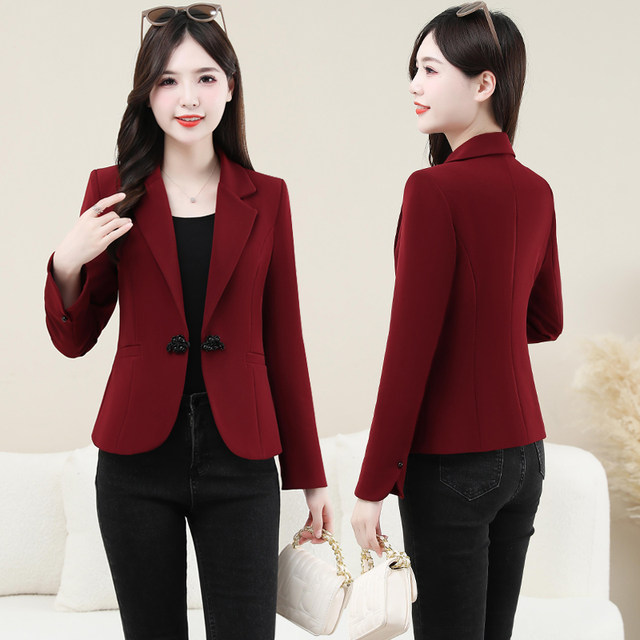 New Chinese style suit jacket for women 2025 autumn new fashion high-end small casual professional suit top