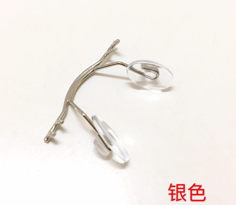 Kính phụ kiện không khung kính chùm tia mũi cầu sửa lỗ đôi để gửi mũi nhựa hỗ trợ - Kính khung tròng kính chống ánh sáng xanh