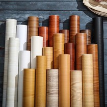 Wardrobe Stickers Refurbished Ins Nordic Wood Made Furniture Retro Imitation Wood Grain Wallpaper Waterproof Self-Adhesive Dresser tables