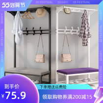 Doorway shoe cabinet and hanging wardrobe one integrated living room in door multifunctional combination clothes hat cabinet shelf change of shoes stool net red creativity