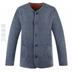 Mens bộ đồ lót nhiệt cộng với áo len bông nhung. Hai mảnh cardigan vào kích thước lớn cardigan với nhung. 