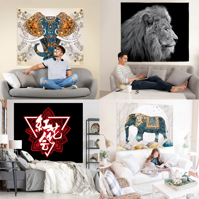 ins croquer photo background cloth rental house arranged room net red wall shake sound hanging cloth large number custom pattern-Taobao