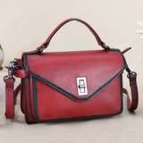 Ретро кожаная сумка через плечо, небольшая сумка, сумка на одно плечо, из натуральной кожи, коллекция 2022