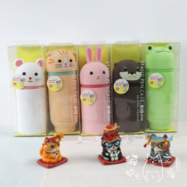 LIHIT LAB qualified Japan limited amount of cute little animal silicone gel styling telescopic pen holder containing pen bag