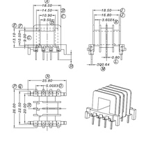 F25 magnetic core skeleton EF25 magnetic core skeleton horizontal YT-2524 10 sets