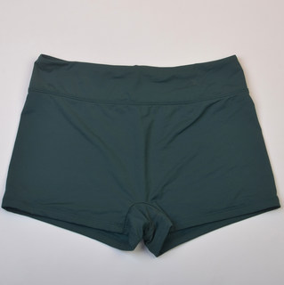 英国N*T品牌纯色大码平角分体泳衣裤子高腰比基尼泳装女款