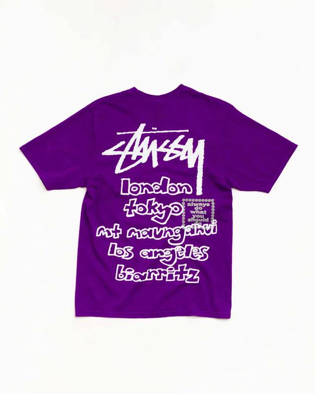 Stussy Always World Tour Co-Branded Printed Short-Sleeves
