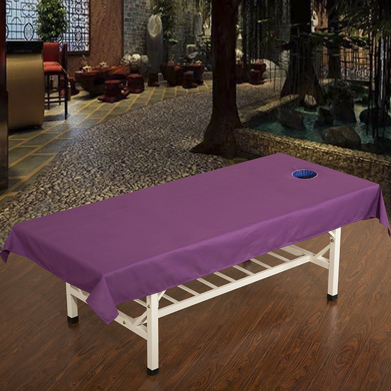 Massage Health Club Câu lạc bộ cơ thể Y học Vật lý trị liệu Massage Beauty Salon Cotton đặc biệt Bông Tấm Bông Lỗ với Lỗ - Khăn trải giường ga giường 1m8 x 2m