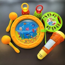 Jinbao infant sand hammer musical instrument 0-1-2 grip training early education puzzle hand grab rattles
