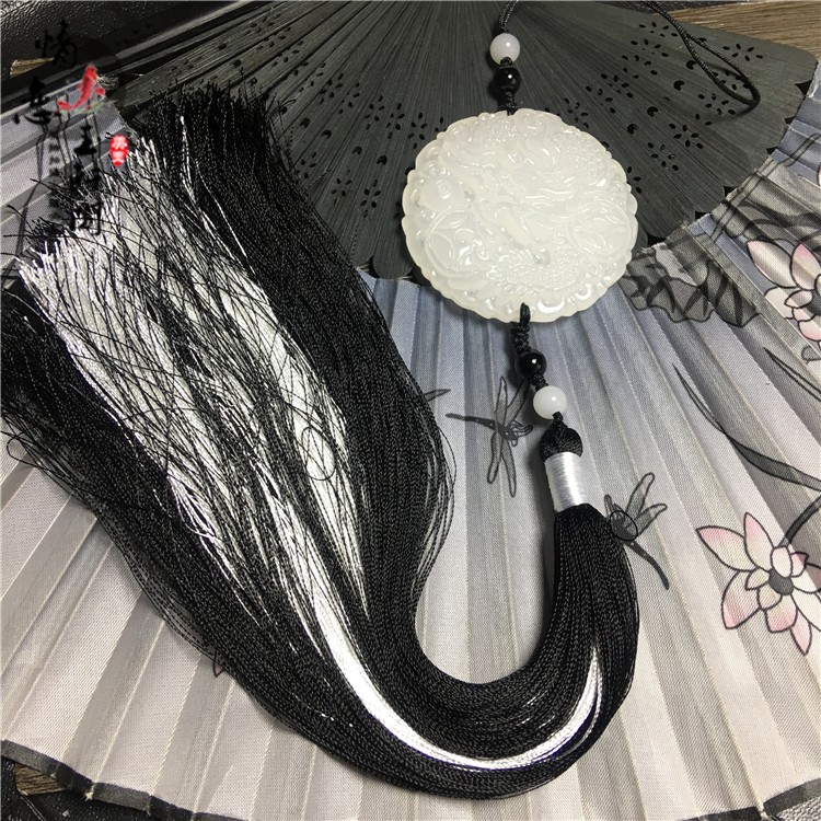 Hanfu ancient wind ancient waist-room Yupei flow Su waist Pei Forbidden Walking ancient clothing accessories waist pendant (dragon reciting) ancient clothes cos