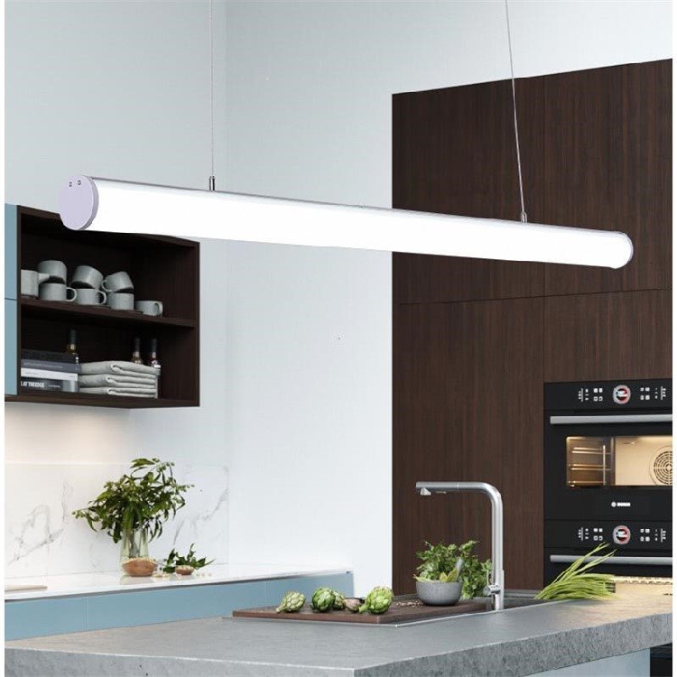 led Long Strip Lights Office chandelier T8 lamp gear atmospheric light tube modern minimal office and long strip lights