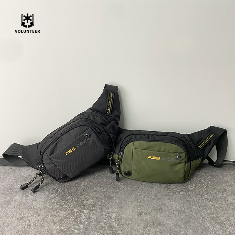 Ultra light running bag running sports canvas mobile phone bag chest bag multi-function small bag back carrying dual-purpose youth shoulder bag 21