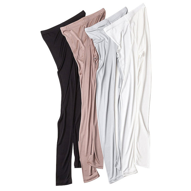 ແມ່ຍິງສົ່ງອອກ summer ultra-thin silk mulberry silk leggings slim elastic small feet pencil slim pants silky smooth