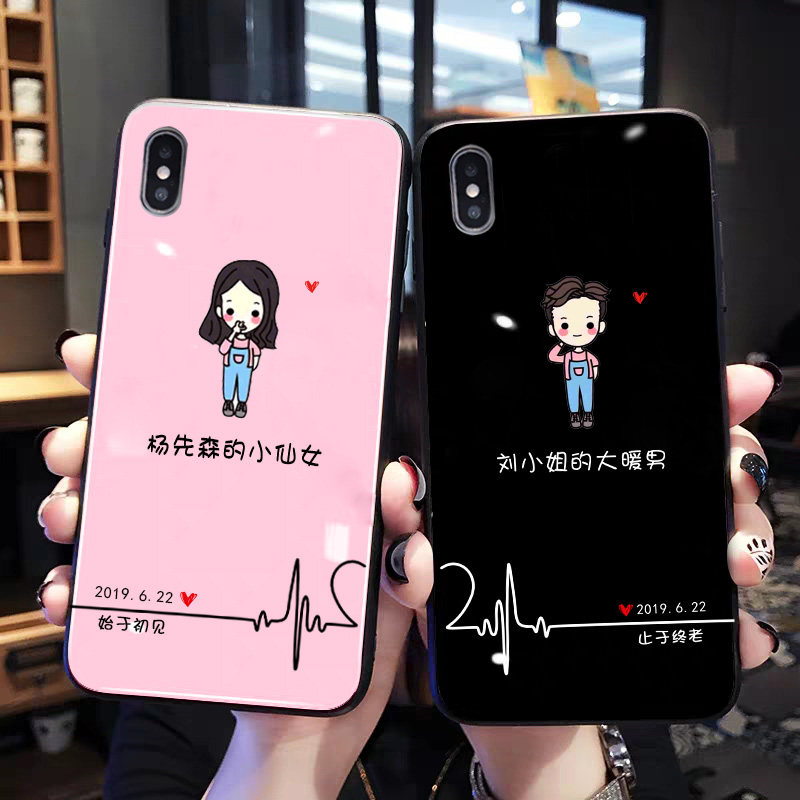Cartoon Lovers Apply iPhone13 Show En Love Apple X Couple Phone Shell Custom 12 Arbitrary Models 11