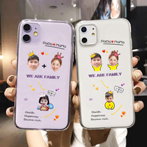 iphone11 Custom cell phone shell lovers Plot Parent-child Photo Diy Family Avatar X Arbitrary Model 12