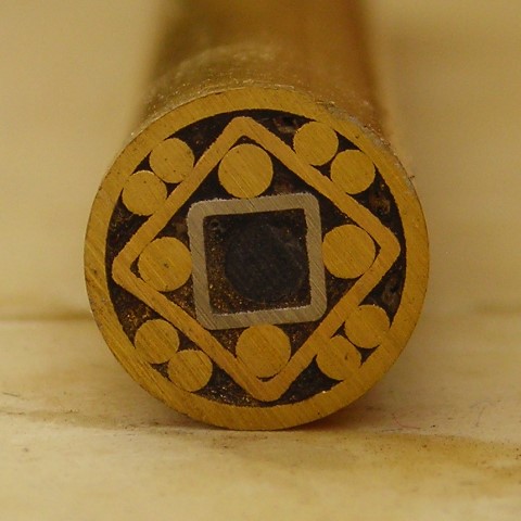 Mosaic rivet 8mm-y054 flower nail knife handle inlaid slingshot DIY pattern nail