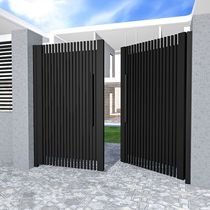 Iron Art Villa Courtyard Wall Gate School Folk Dormitory Garden Yard Entrance Door single open double open primary and secondary door