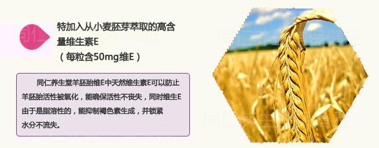 Tongren Yangshengtang Viên nang phôi 60 viên nang Chiết xuất phôi cừu Tinh chất Phụ nữ Chống lão hóa Sản phẩm chính hãng - Thực phẩm dinh dưỡng trong nước tao xoan
