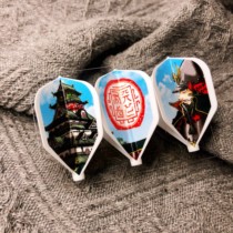 (D CRAFT x Fit-Flight) General and Castle Dart Leaf Accessories Small Square Shape