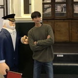 Трикотажный свитер, свежая базовая приятная телу демисезонная японская удерживающая тепло утепленный лонгслив для отдыха