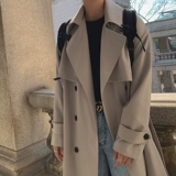 Плащ для мальчиков, трендовое пальто, куртка для отдыха, осенний, средней длины