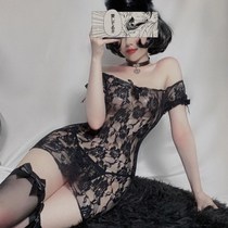 Short dress stunning limit lace Alien Charm special clothes are very spicy and super spicy bright silk streaming light very short dresses