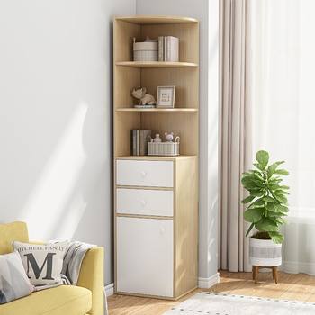 Corner cabinet corner cabinet household living room corner triangle cabinet bedroom corner corner side cabinet wall storage cabinet