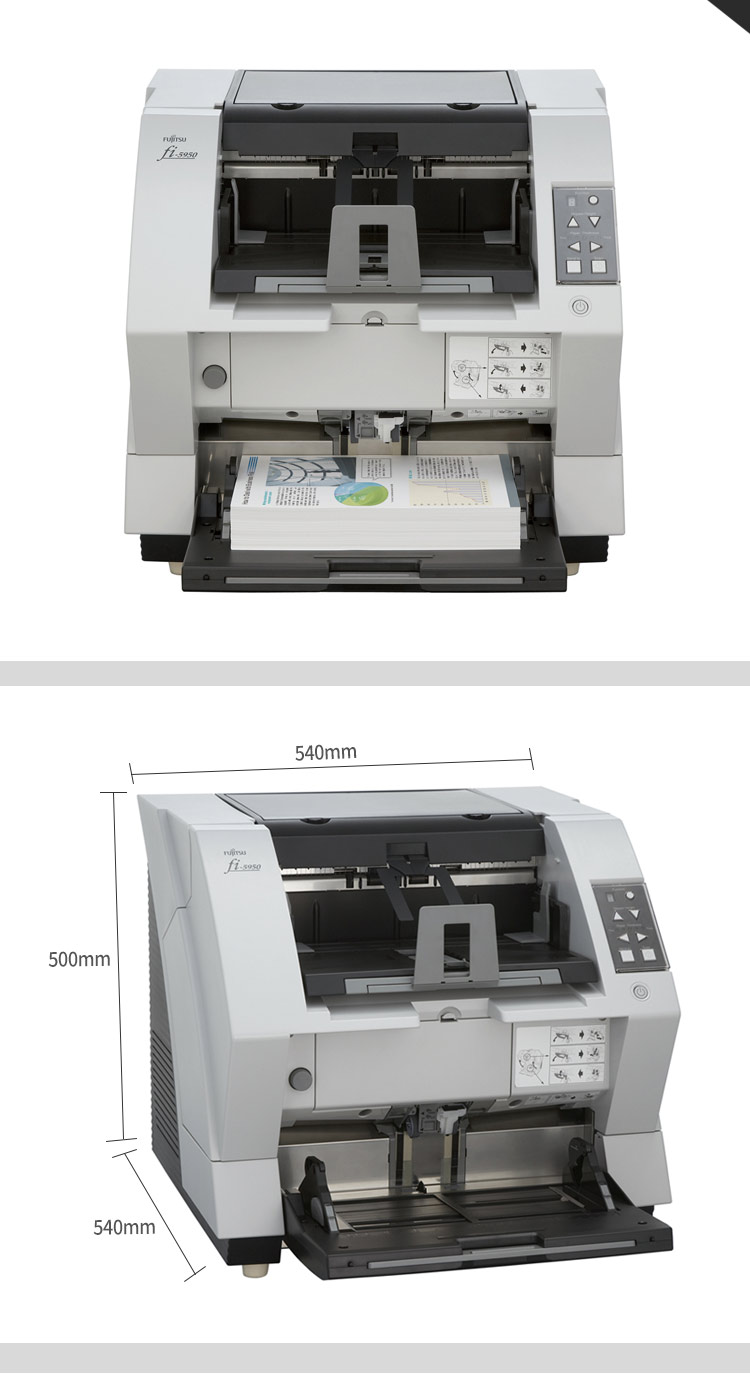 Fujitsu Fi-5950 Máy quét định dạng A3 135 trang 270 khuôn mặt / phút Tệp tệp cuộn giấy tự động hai mặt tốc độ cao Xử lý nhanh tệp giấy xử lý kỹ thuật số - Máy quét