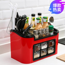 Thickened covered pepper utensils European seasoning box oil pot kitchenware rack cute portable restaurant Home