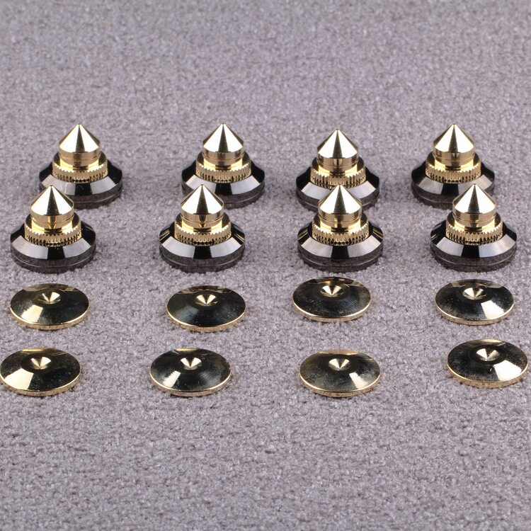 More than 6 sets of pure copper speaker shock absorber foot nail foot pad Hi-fi universal send double-sided stickers send red envelopes