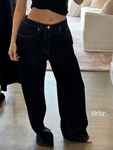 Spot*Кайли та же самая низкая талия -классика 100%чистого танина с низким уровнем джинсы ретро