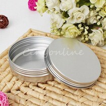 10pcs 50ml empty aluminium cosmetic pot lip balm jar tin con
