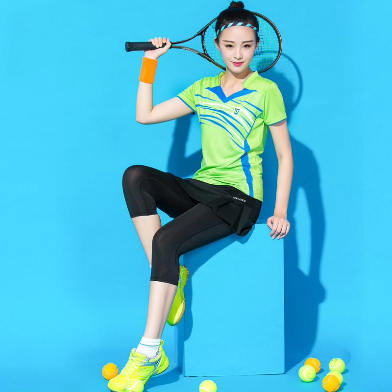 Badminton Skirts Pants Women's Seven Pants Fit Badminton Suit Women's Sports Pants Long Pants Speed Dry Tennis Pants