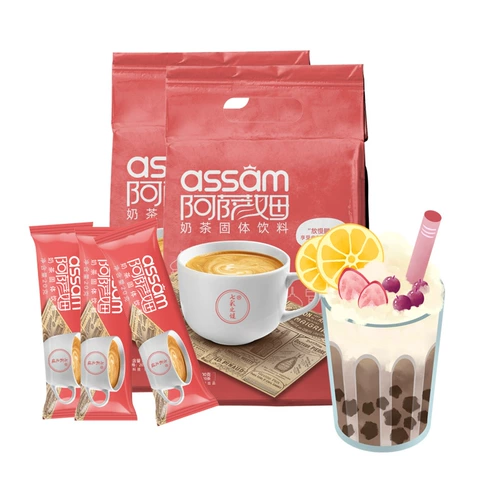 Assam Milk Tea Peorge Milk Tea Shop Выделен сырье для питья мешки, растворенные напитки в стиле в стиле кипения, домашние небольшие сумки
