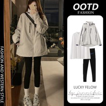 Autumn high-end jacket for pregnant women loose jacket niche design fashionable and fashionable windbreaker winter