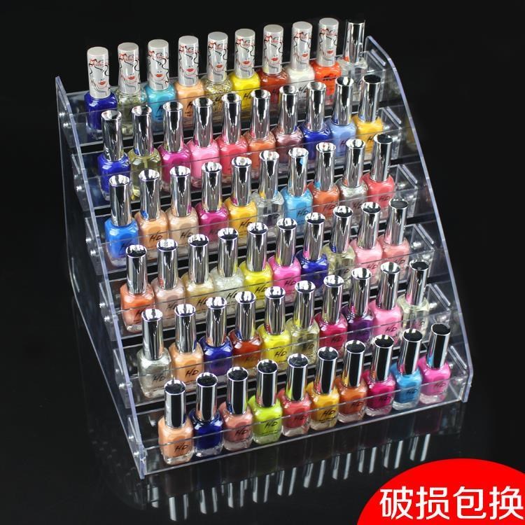 Floor nail oil glue multi-layer rack Single-layer nail polish nail display shelf Plastic storage three-layer counter large capacity