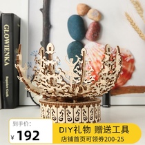 You grid birthday handmade gifts dance ballet music box wooden mechanical model to send girls diy music box girlfriends