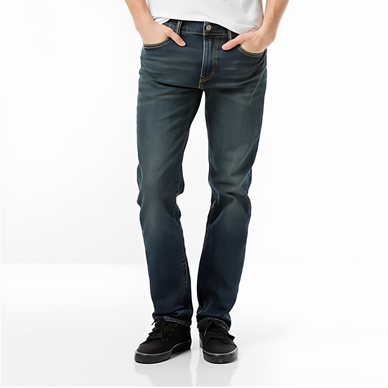 Cool City Genuine Levis Men's 511 Cotton Autumn and Winter Warm Thin Velvet Comfortable Jeans 04511 2067
