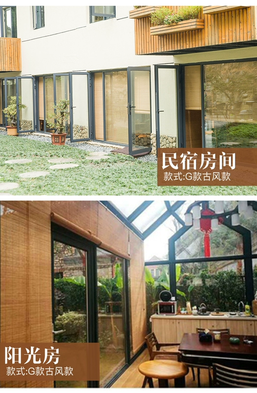 Tre Rèm Rèm Rèm Rèm Rèm Shading Phân vùng Trang chủ Ban công Văn phòng Rèm tre Nhật Bản Nâng cấp che nắng - Phụ kiện rèm cửa